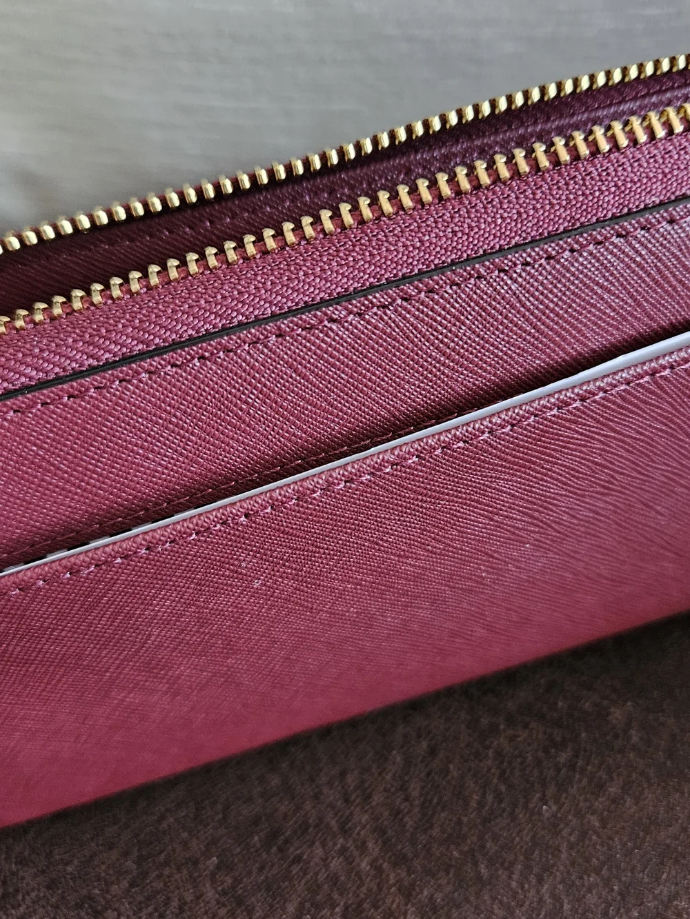 Kate Spade Burgundy Tote Bag with Matching Wallet